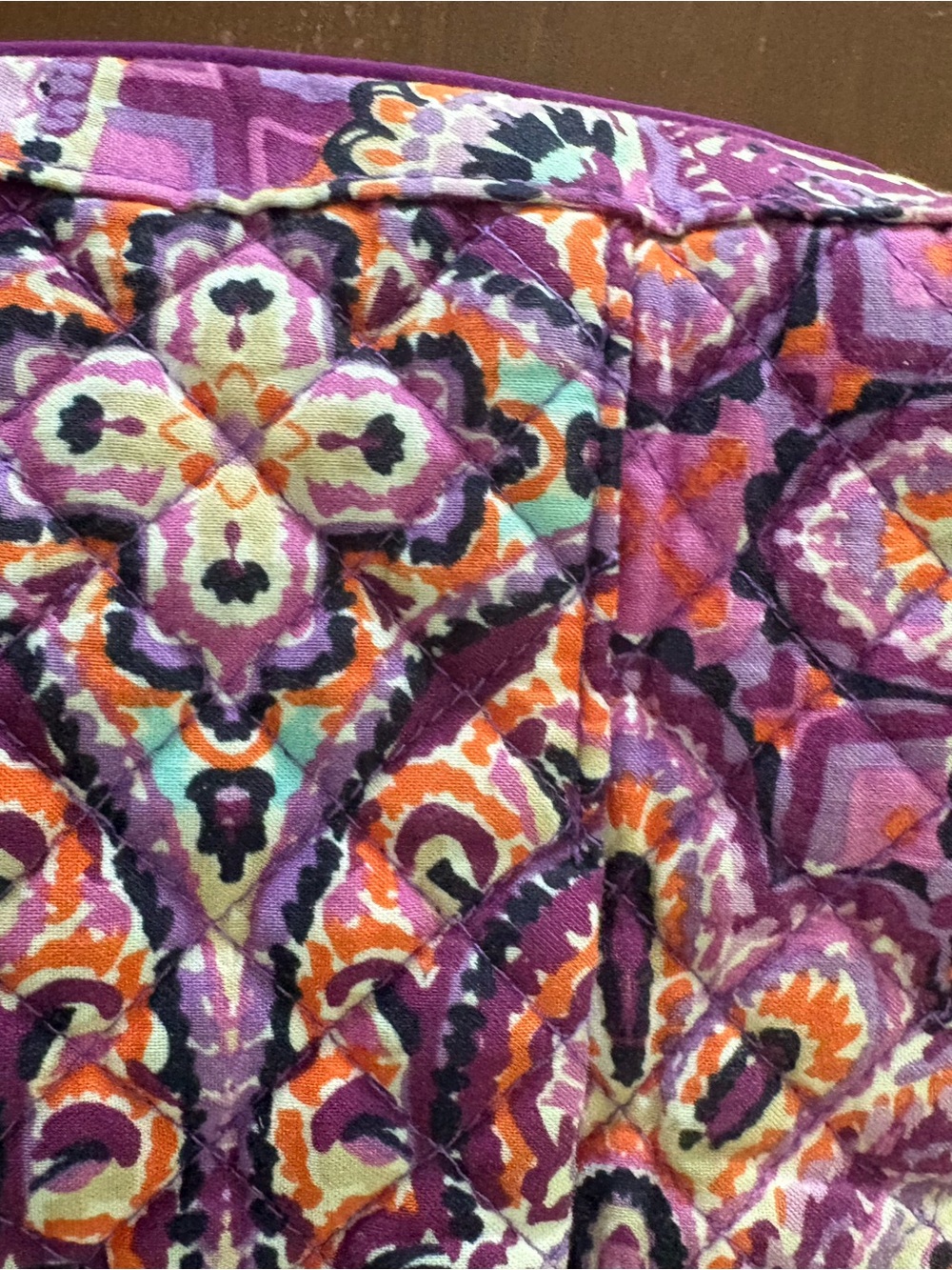 Vera Bradley Purple Paisley Crossbody Bag - Picture 9 of 16